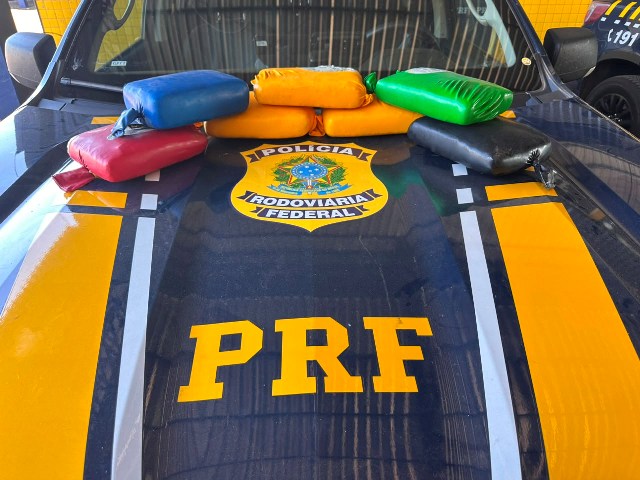 VILHENA – PRF em Rondônia apreende mais de 8 kg de entorpecentes