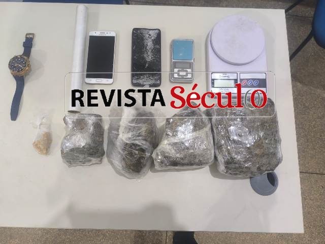 VILHENA – Guarnição Reforço da Polícia Militar apreende quase 2 quilos de drogas e prende suspeito de tráfico após perseguição