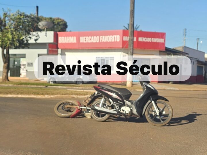 VILHENA – Colisão entre motos deixa dois feridos leves em cruzamento