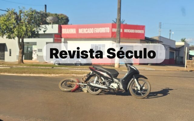 VILHENA – Colisão entre motos deixa dois feridos leves em cruzamento