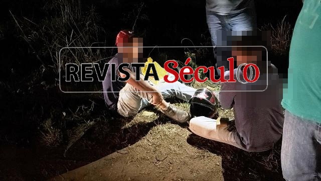 VILHENA –  Motociclista fratura perna em colisão na BR-364 entre moto e camionete
