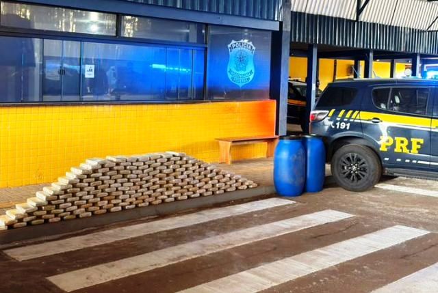 VILHENA – PRF em Rondônia apreende quase 200 Kg de Skunk na BR-364