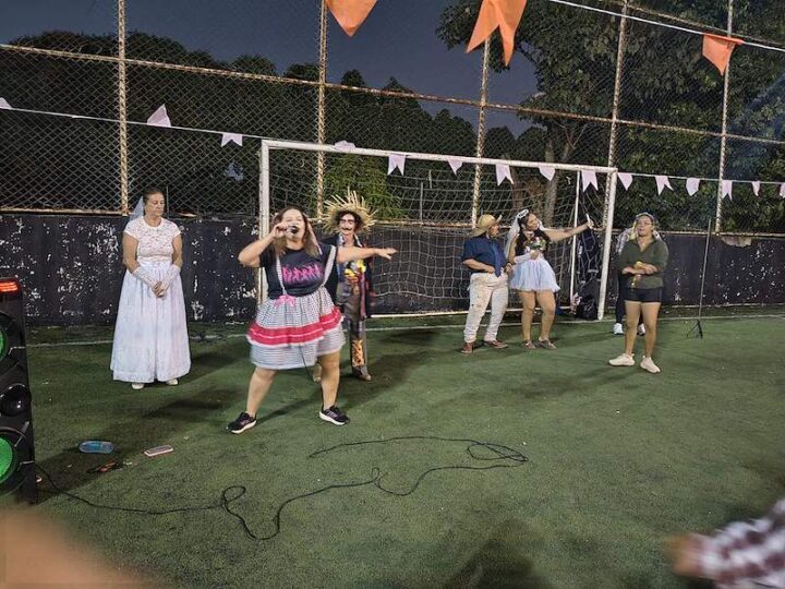 VILHENA – Zumba Junina agita projeto “Corpo em Movimento” no campo do Verdão