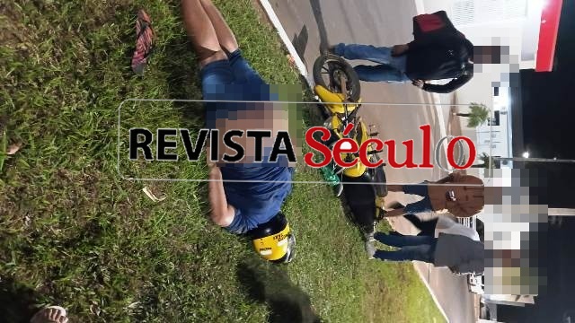 VILHENA – Mototaxista sofre grave acidente, fica com TCE e é socorrido inconsciente