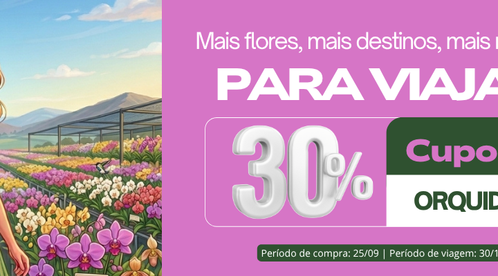 Tem viagem querendo florescer por aí?